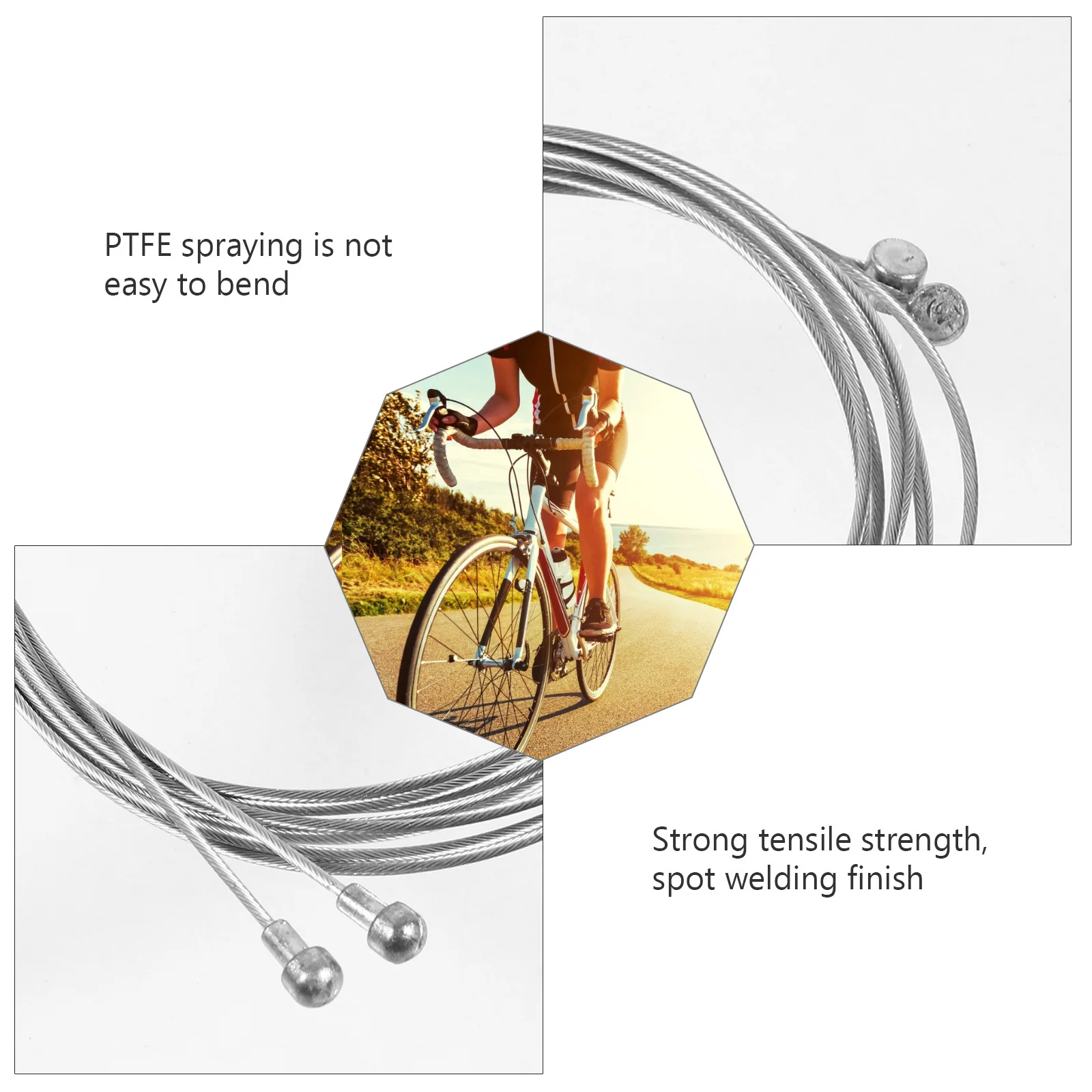 1 مجموعة 1 مجموعة Derailleur كيت الدراجة Derailleur كابل ل كابل فرامل يد الطريق الجبلية للطي الدراجة استبدال الإسكان دائم