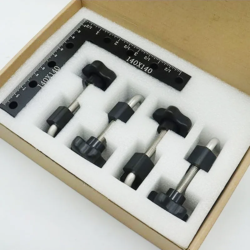 

Woodworking Puzzle Fixed Woodworking Square Ruler L Ruler Aluminum Alloy Right Angle Locator Puzzle Tool