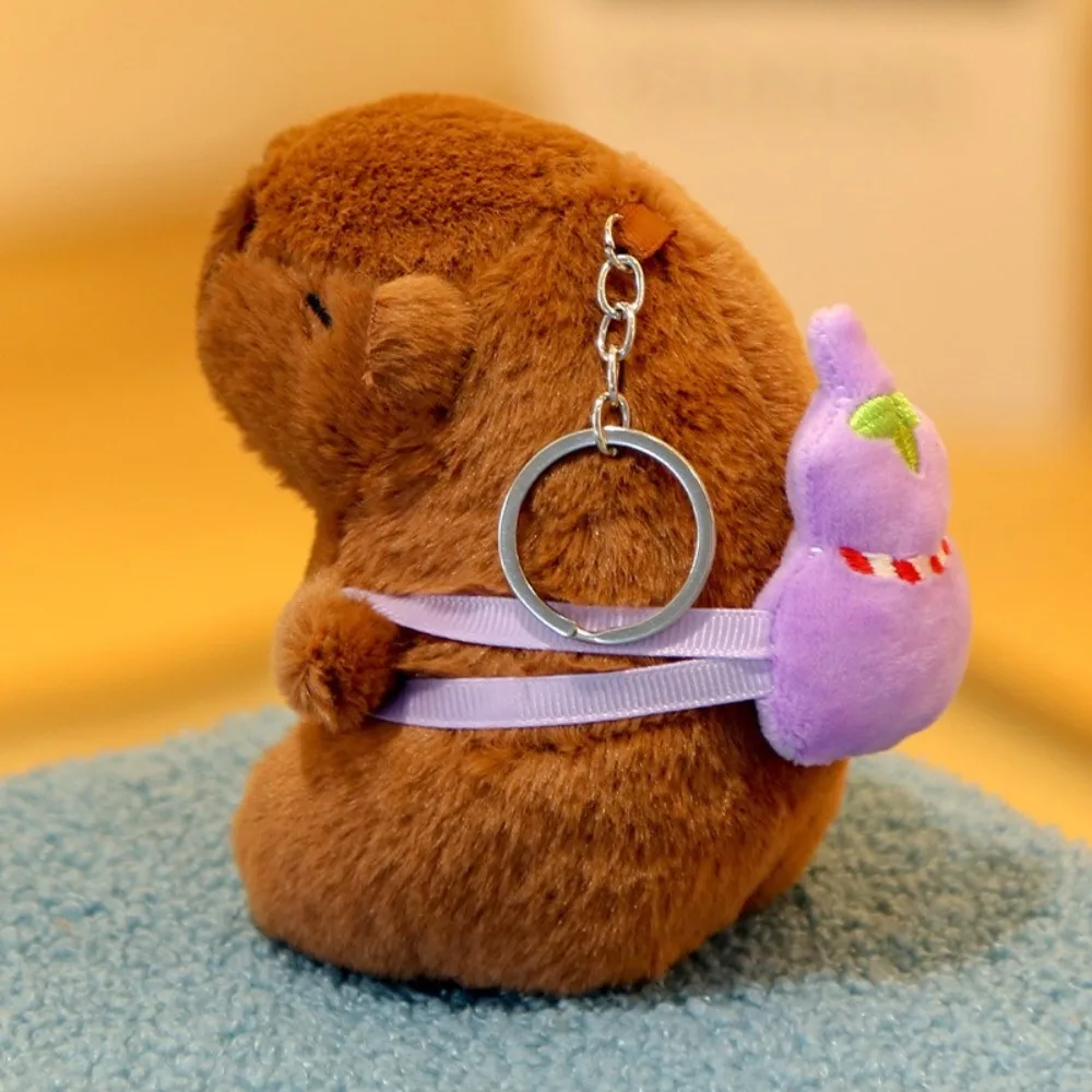 New Capybara Plush Toy Cute Small Size Plush Doll Pendant Stuffed Animals Backpack Fluffty Toy Guinea Pig Animal Toy Kids Gifts