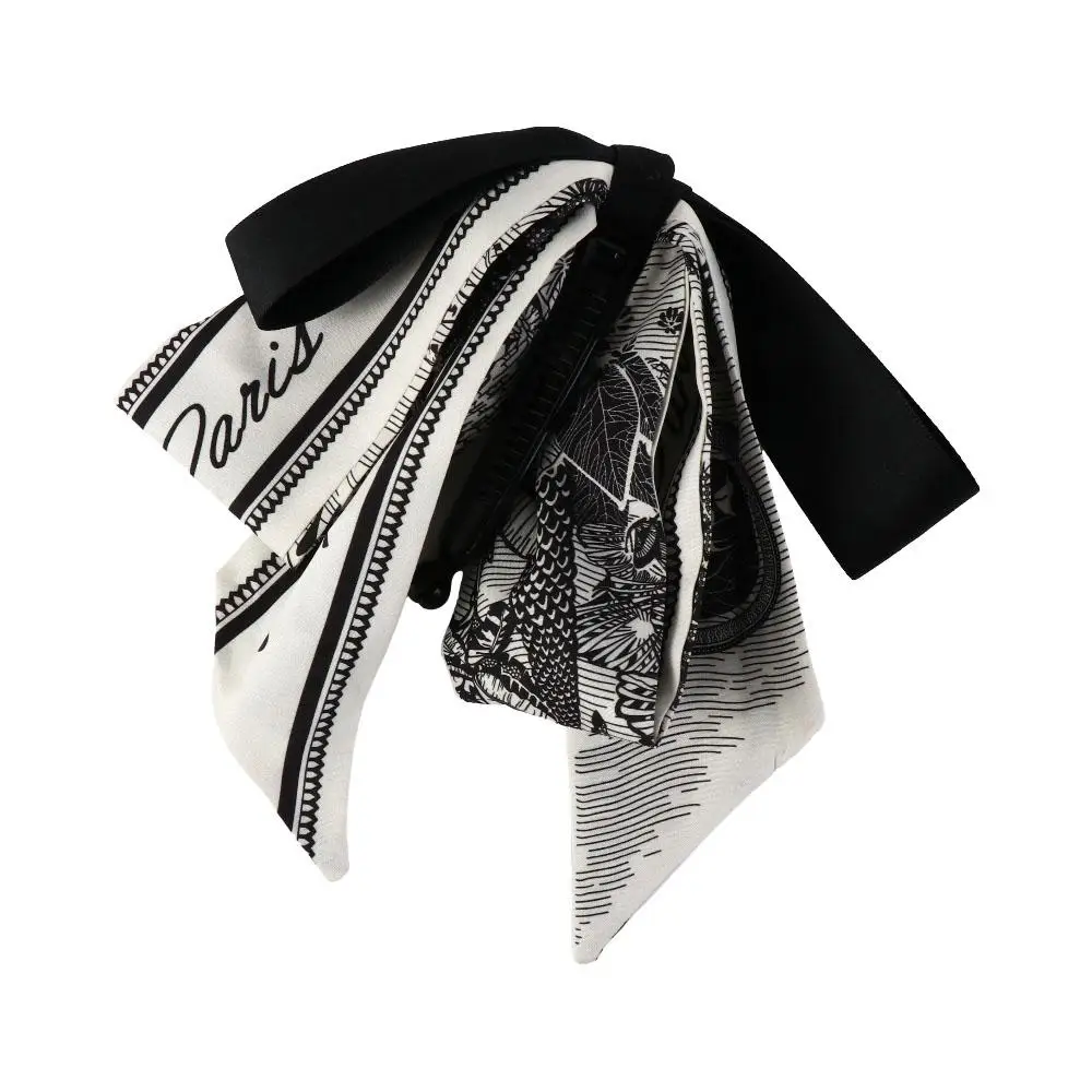 

Sweet Ribbon Bow Banana Clip Hairpin Korean Style Hair Claw Headwear Headdress Bowknot Hair Clip Ponytail Holder