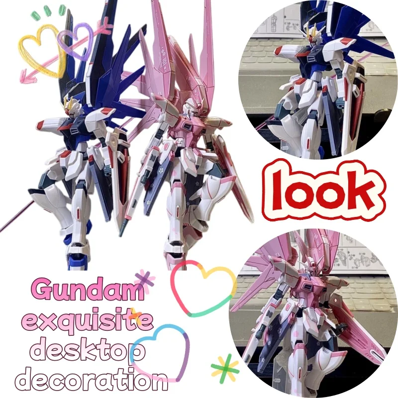 Gundam Xingdong XD Sakura Pink Model Assembly HG New Life Freedom 2.0 Strong Attack Handheld Toy