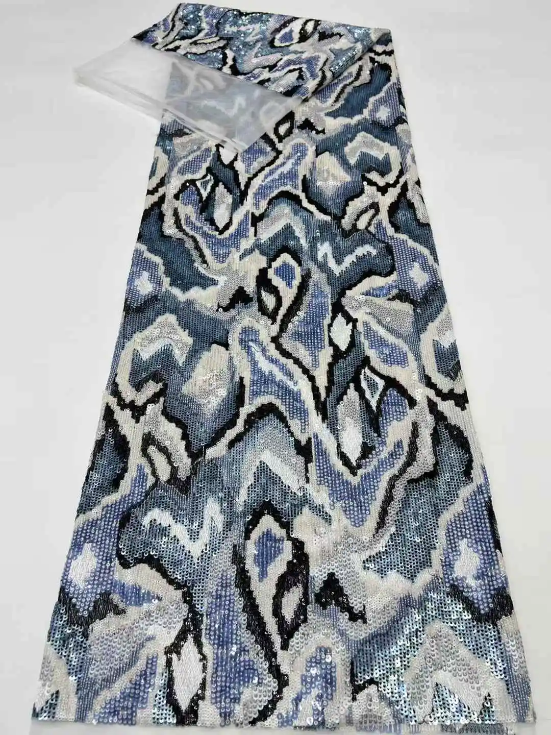 Высококачественная роскошная кружевная ткань с блестками, французская вышивка, тяжелый жених, африканская, нигерийская мода, вечернее платье