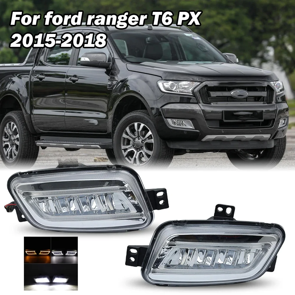 

For Ford Everest 2016 2017 2018 2019 led Fog Light DRL Foglight Fog Lamp Foglamp Day Running Lamp Headlamp W/ TURN SIGNAL