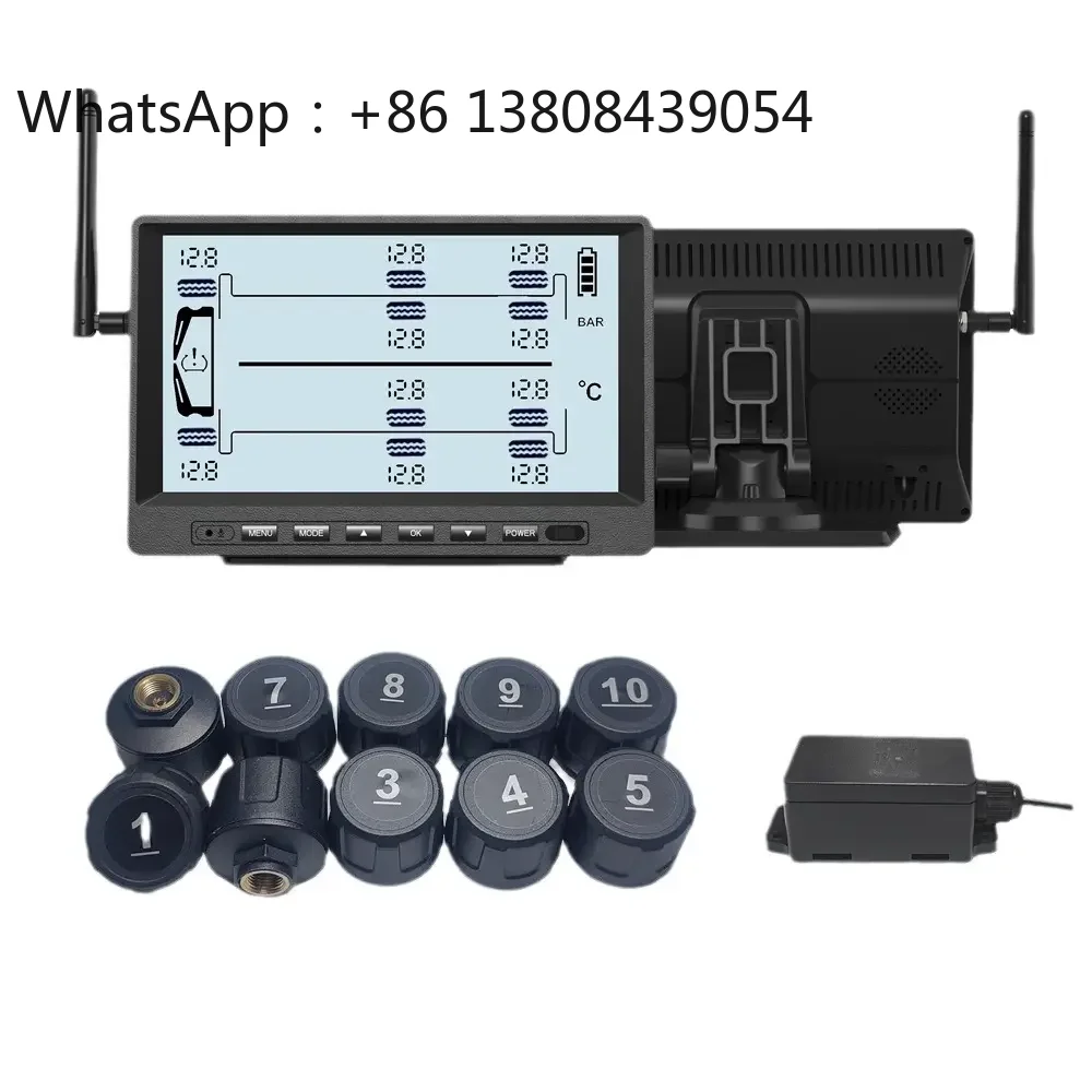 

Driving Safety of 10 Wheeled Heavy Trucks Tymate Tire Pressure Monitoring System Tpms Sensor Temperature Sensor