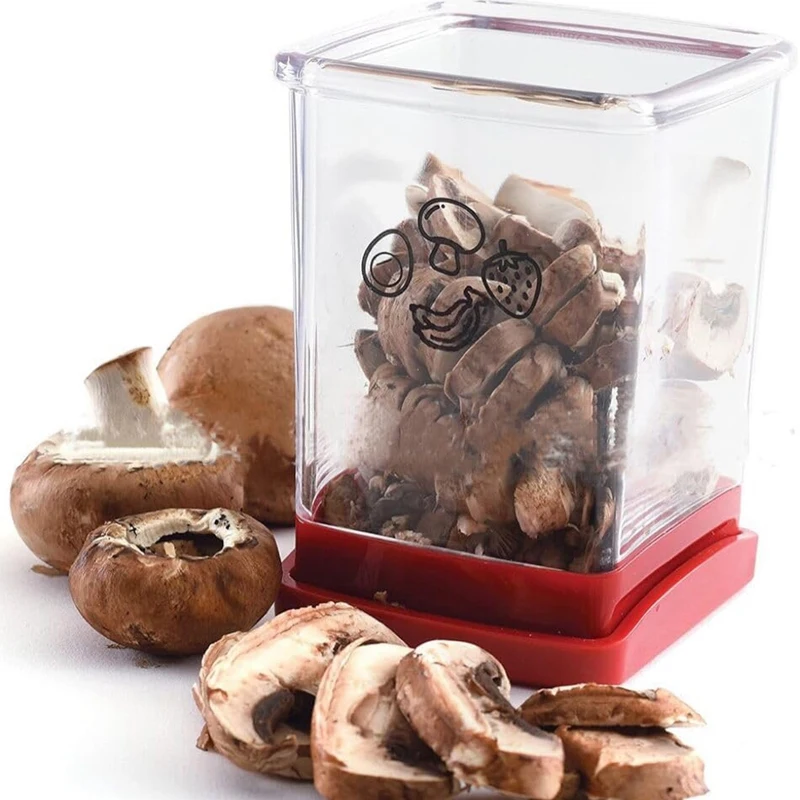 قطاعة خضروات متعددة الوظائف مع طبق دفع ، قطاعة فواكه ، قطاعة بيض كوب ، فولاذ مقاوم للصدأ ، قطاعة موز وفراولة