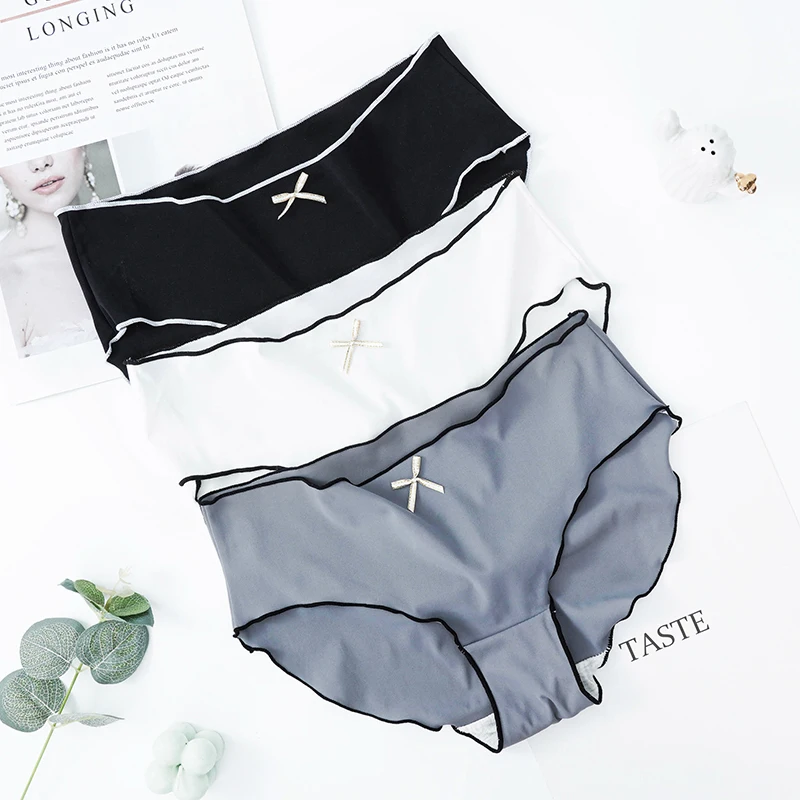 Invisible Panties Women Seamless Briefs Female Underpants Ultra-thin Underwear Panties Solid Comfortable Lingerie Ice Silk