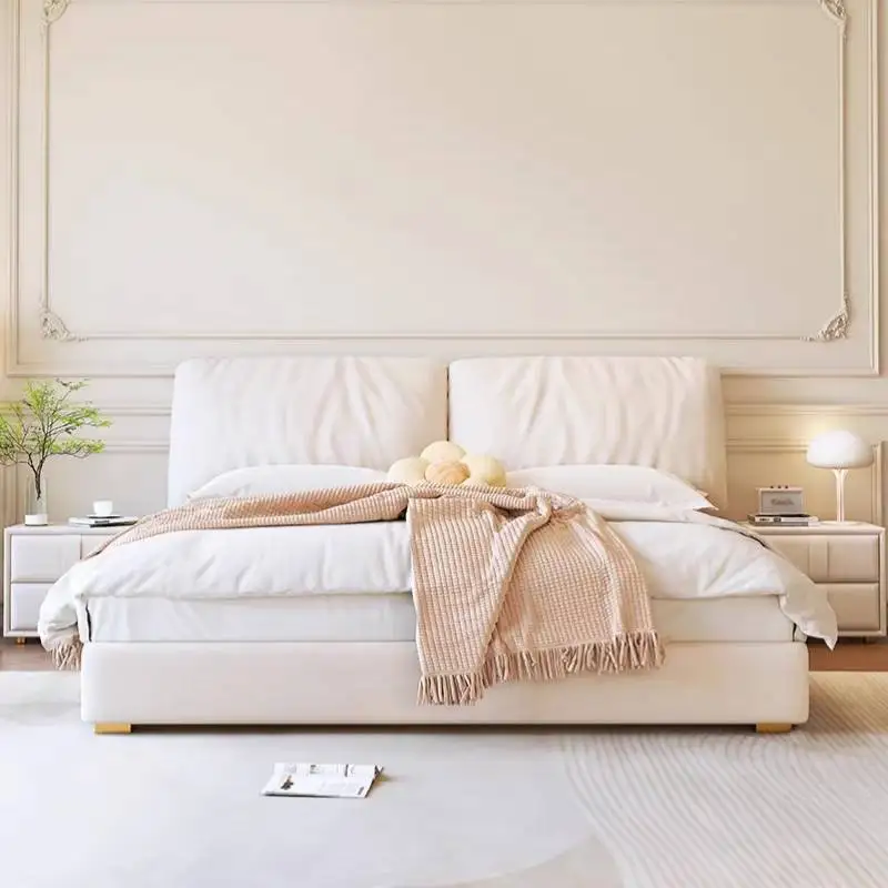 #Wooden Base Double Bed Australia White Insert Luxury Storage Bedroom Double Bed Full Size Adults Schlafzimmer Bett Furniture