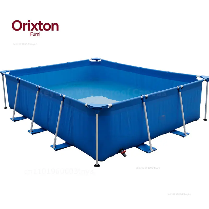3*2*0.75m Family-Friendly Rectangular Above Ground Pool - Durable PVC Frame Swimming Pool For Kids & Adults
