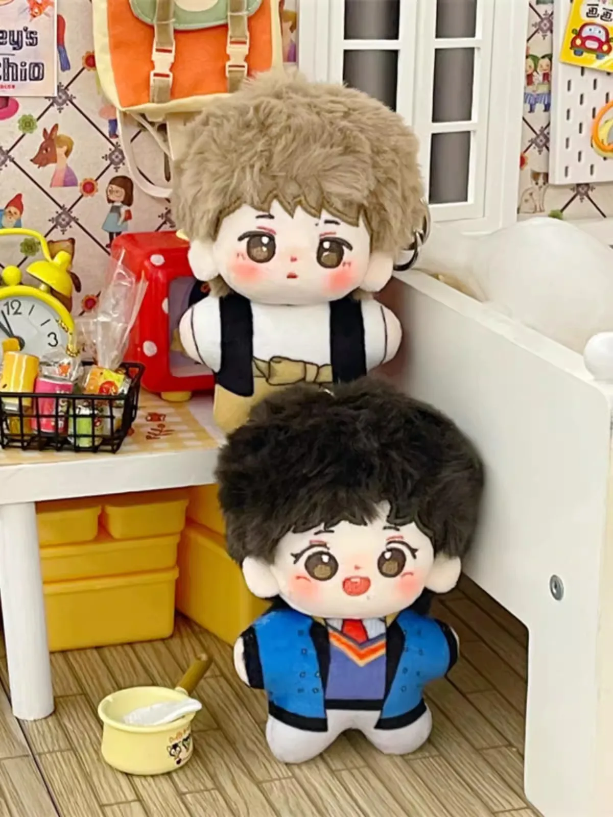 Cosmile Star Wang Yibo Xiao Zhan 10cm Plush Doll Toy Body Cosplay Cute Gift C