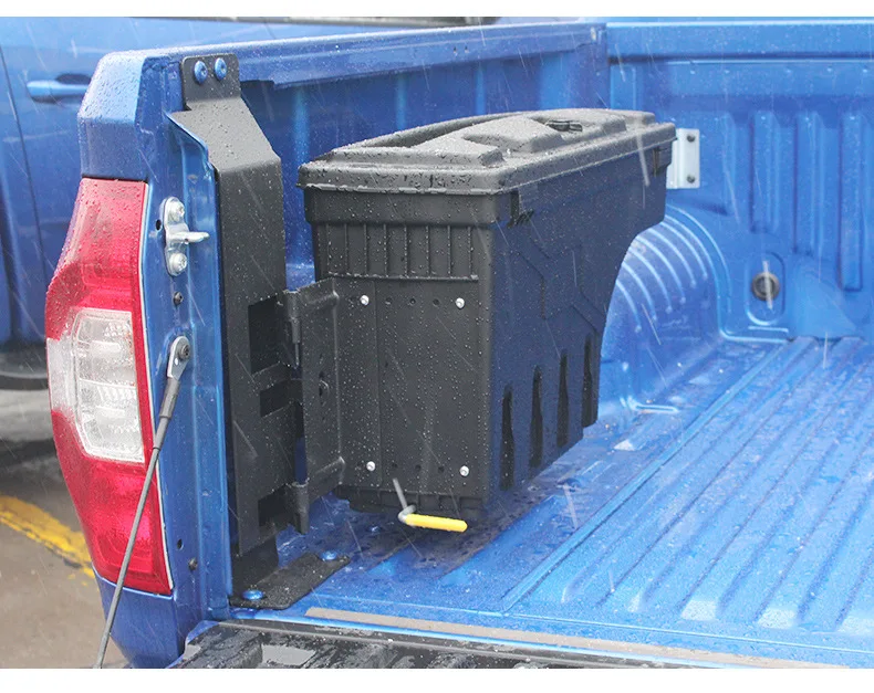 

Rotatable Universal Plastic Tool Box Replacement Storage Solution For Pickup Truck Bed