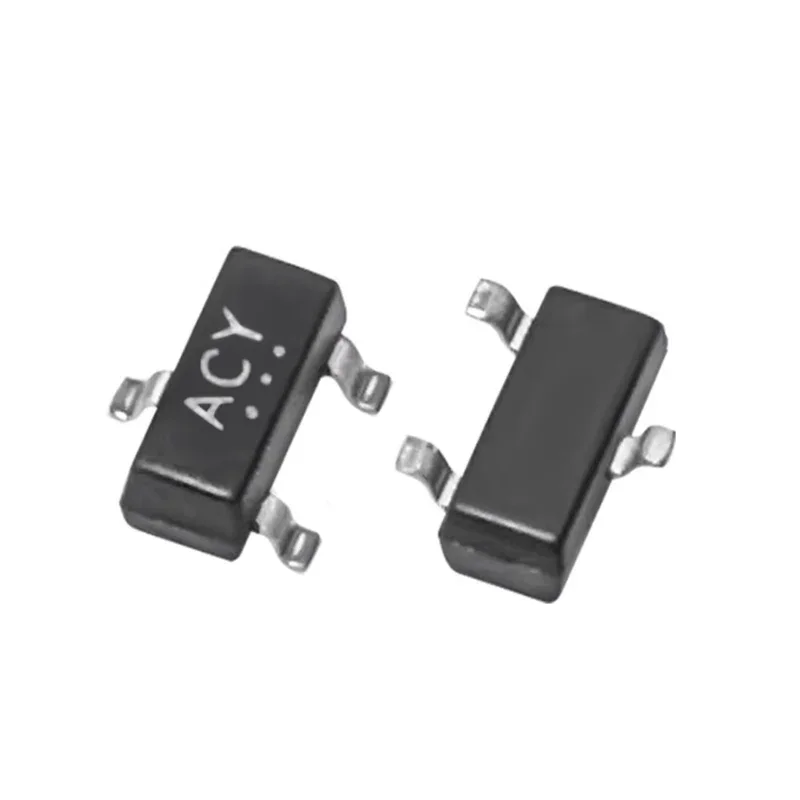 New 2SA1313-Y screen-printed ACY surface-mount SOT-23 PNP transistor. Transistor with 50V and 0.5A