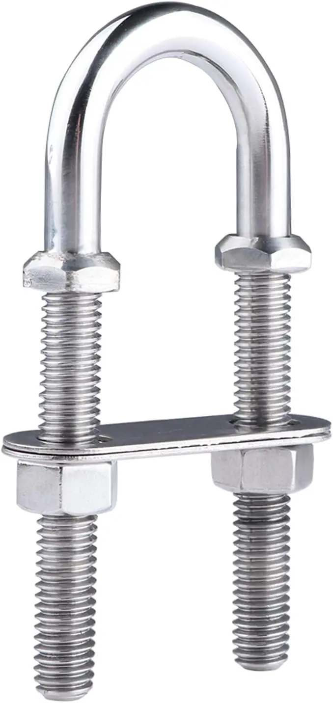 Boat Stern Bow Eye Tie Down U Bolt 316 Stainless Steel for Marine Boat Yacht