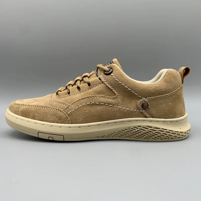 Genuine Leather Men Shoes Antiskid Fashion Sports Casual Sneakers Size 38-44