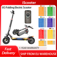 iScooter iX3 Folding Electric Scooter, 10'  Pneumatic Tires, 800W Motor, 10Ah Battery, 40km/h Max Speed, 40km Max Range, Adjusta