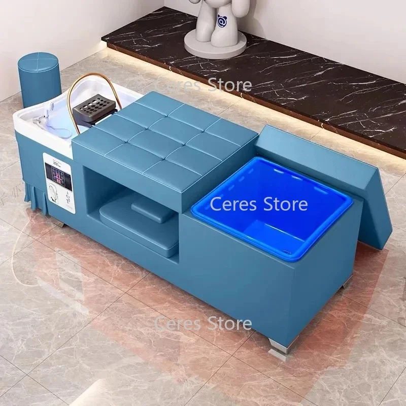 

Stretcher Spa Hair Japanese Water Jet Aesthetic Chair Hairdressing Shampoo Bed Nail Camilla Spa Capilar Leather Thai Chairs