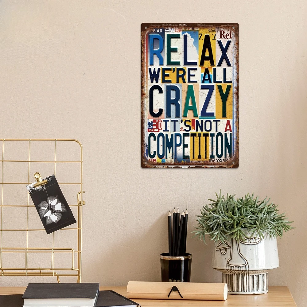 1pc 7.9*11.8in Metal aluminum Sign Vintage Metal Sign, 