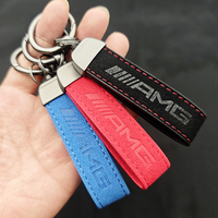 Suede Leather Luxury Car Keychain For Mercedes AMG W176 W177 W246 W247 W203 W204 W205 S205 W212 W213 W214 W222 W223 X156 X253
