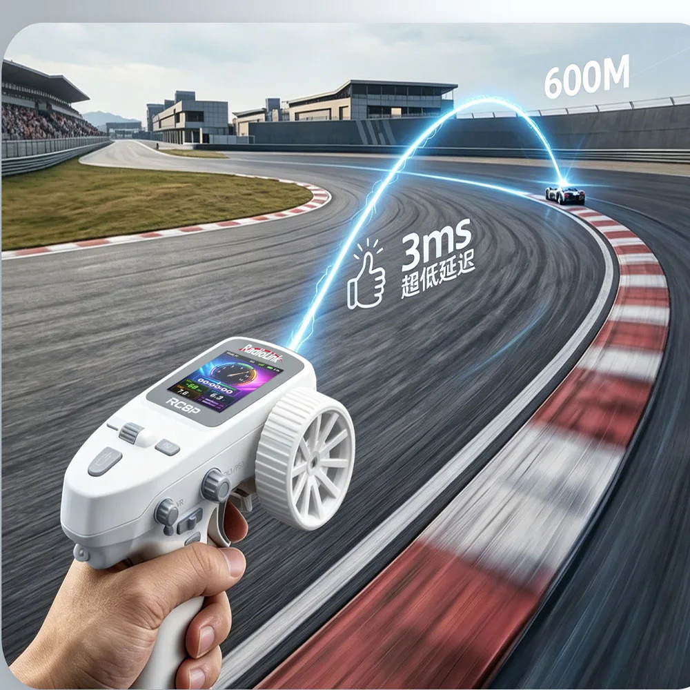 Radiolink RC8P 8 Channels 2.4GHz RC Transmitter with R8FG Receiver Voice Broadcast Pocket Remote for RC Cars, Crawlers and More