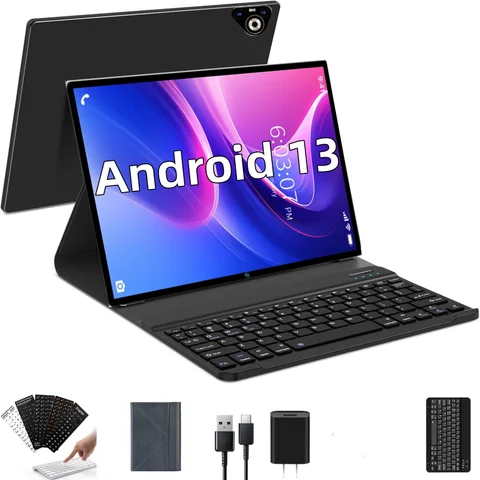 2025 Latest Tablets  10.1 Inch P70 Android 13 SIM Card Phone Call Type-C 3GB RAM+32GB ROM MTK6750 CPU Powerful Octa-Core WIFI