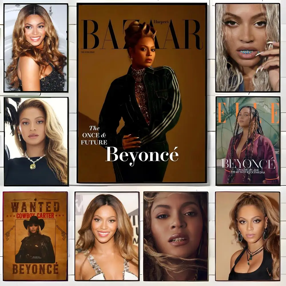 Musician Pop Beyonce Poster Wall Art Print Decorative Mural Home Decor Gift Unframed