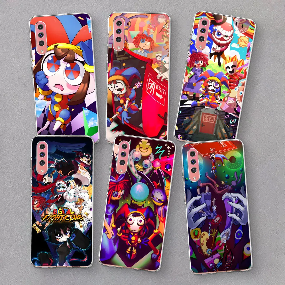 Pomni Amazing Digital Circus Case for Samsung Galaxy A10s A7 A50 A50s A20e A70 A70s A40 A30s A10 A6 Plus Transparent Phone Cover