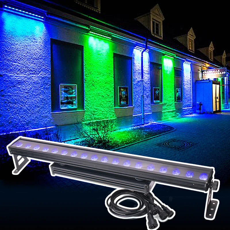 18*12W Waterproof Wall Washer Light DMX Outdoor IP65 RGBW Stage 4in1 Led Wall Washer