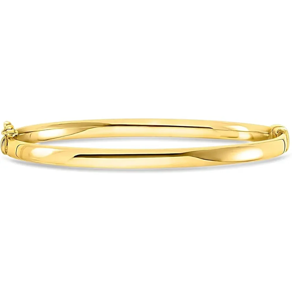 

Ross-Simons 4mm 18kt Gold Over Sterling Bangle Bracelet