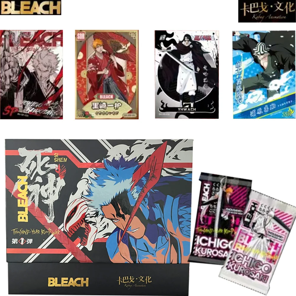 

New Kabag Bleach Collectible Cards Full Set Original Collection Anime Characters Anime Family Gathering Entertainment Game Card