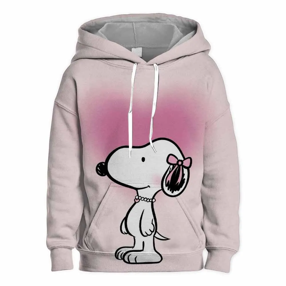 American Cartoon Comics Snoopy Hoodie Women Man Pullover Tops Spring Autumn Men 2024 New Casual Couple Sweatshirt Clothing