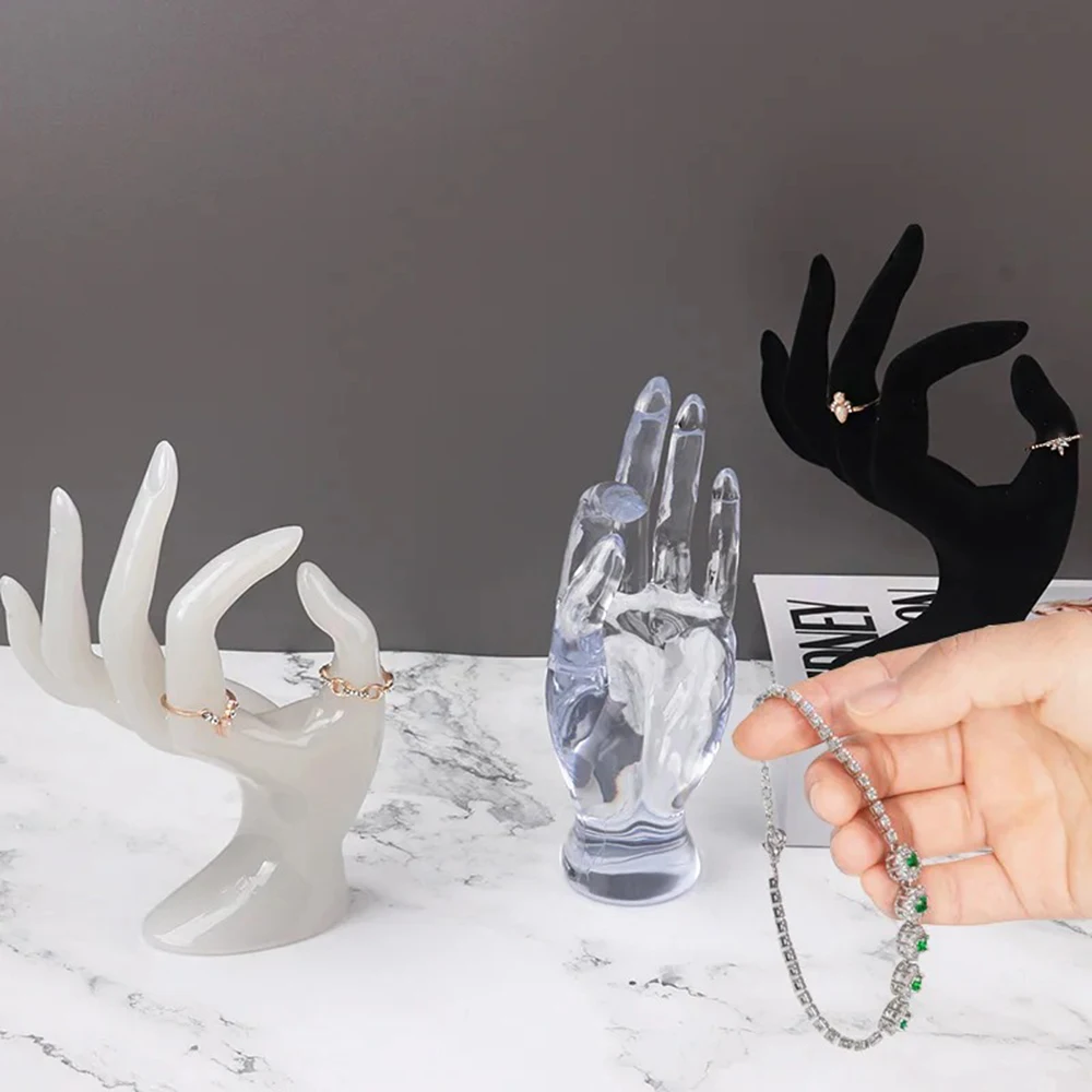 Bangle Watch Jewelry Display Stand Organizer Ok Hand Model Shelf Bangle Ring Storage Holder Decoration Jewelry Packaging