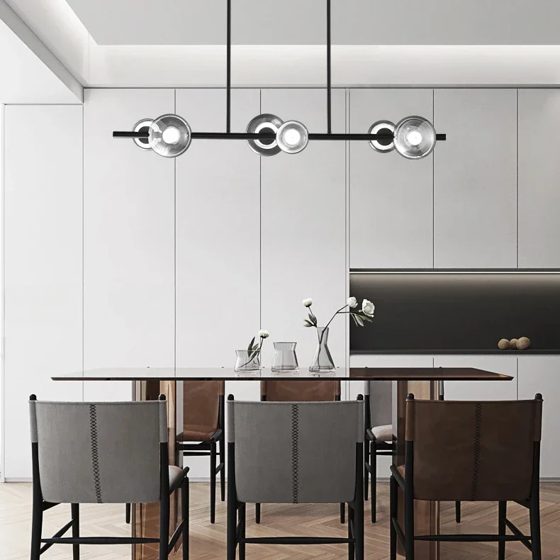 GHJUYIOL Postmodern restaurant pendant lights, light luxury and minimalist lighting fixtures, all copper dining table pendant li