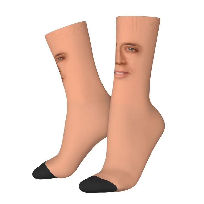 Cute Nicolas Cage Meme Socks Women Men Warm 3D Print Funny Basketball Sports Crew Socks