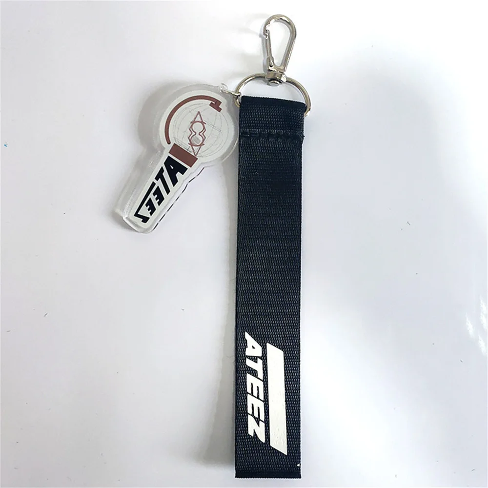 Kpop TWICE ATEEZ Support Light Series Phone Rope Weaving Key Pendant Bag Decoration Hongjoong WongYong Gift Fans Collection