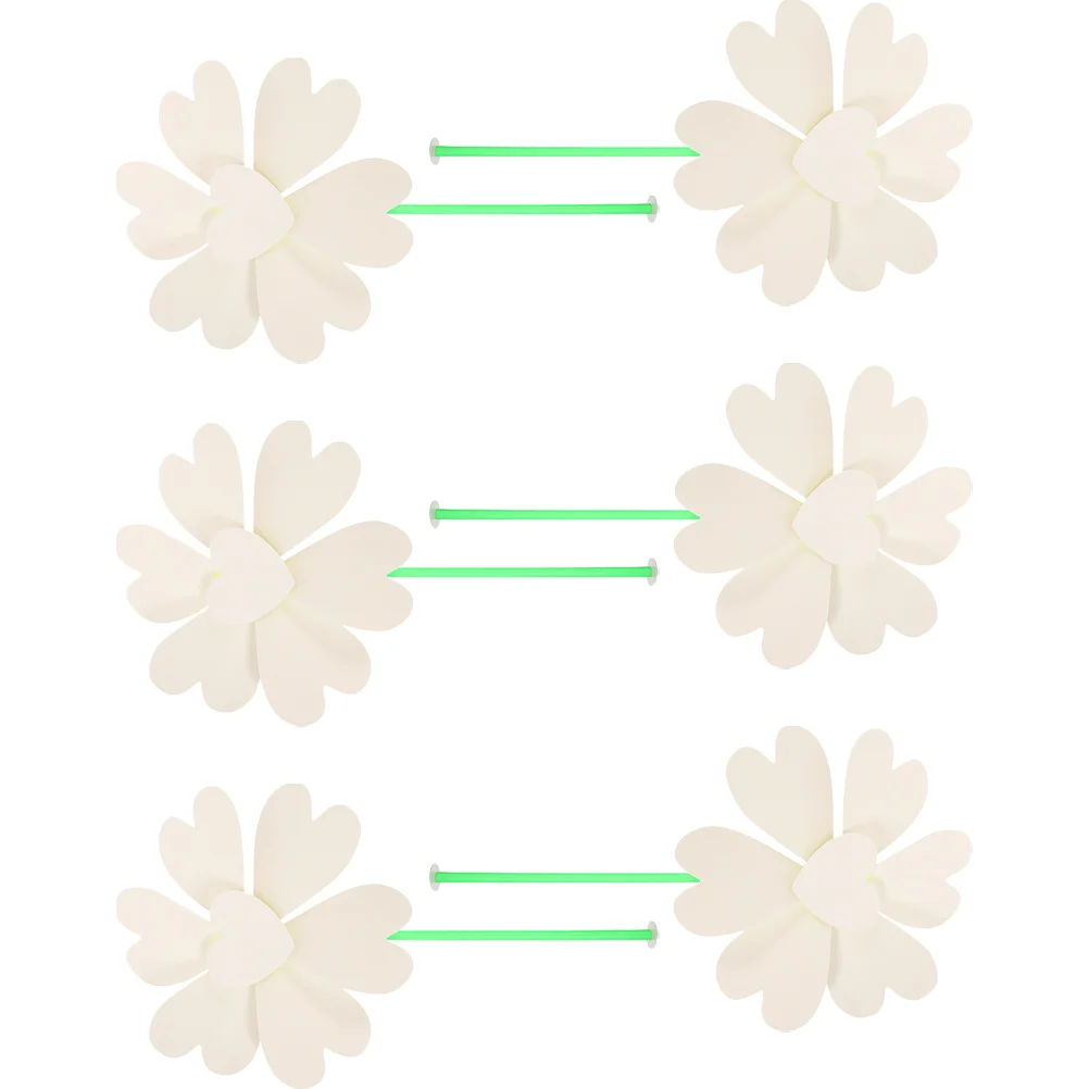 

6 Pcs Blank Pinwheel for Drawing Painting Windmill Unpainted Graffiti Paper Child Outdoor Toys Kids