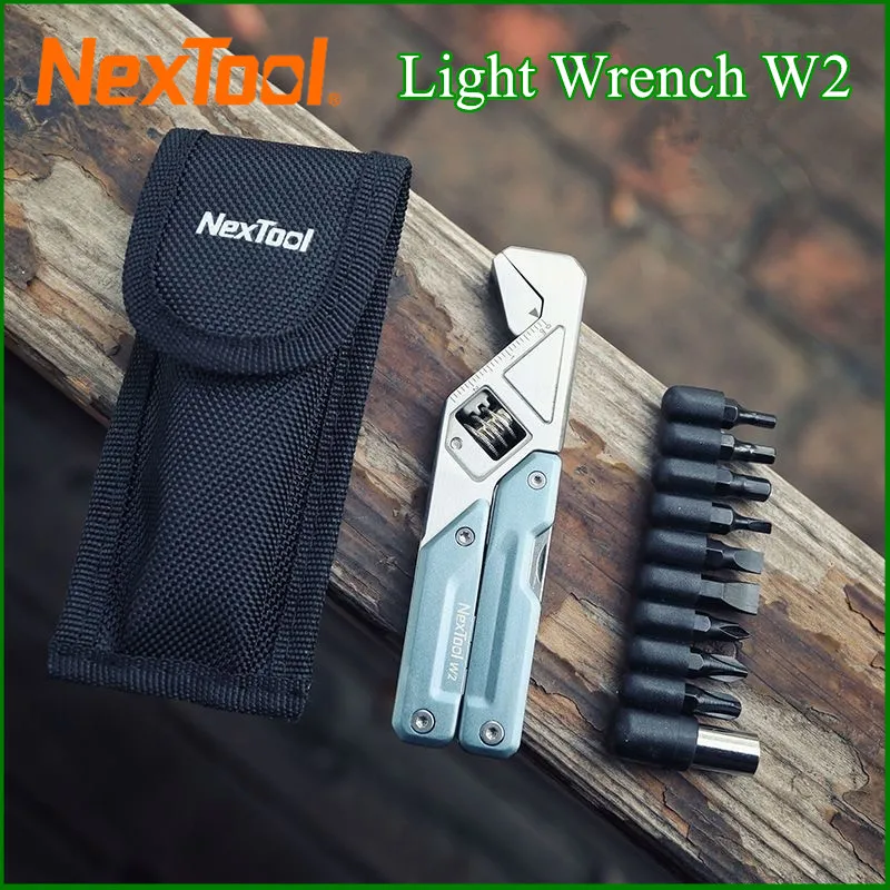 NexTool Light Wrench W2 8 In 1 Multi Tool Foloding Pliers Multi-functional Spanner Screwdriver Outdoor Camping EDC Hand Tool