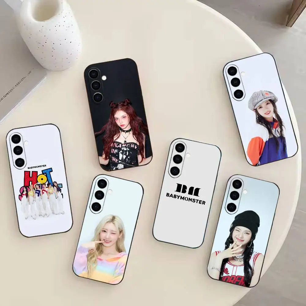 CHOOM B-Babymonster RAMI RORA CHIQUITA Phone Case For Samsung GalaxyA13,21s,22,31,32,52,53,71,72,73,Soft Black Cover