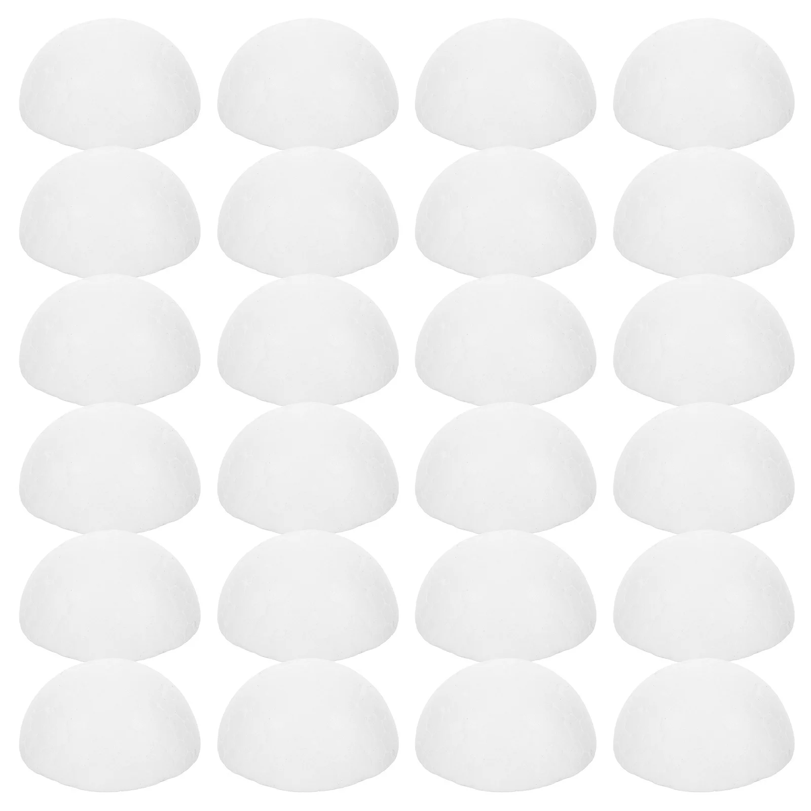 

200Pcs Polystyrene Half Balls 3Cm White Foam Semicircle for Christmas Craft DIY Decoration Educational Art Project Floral