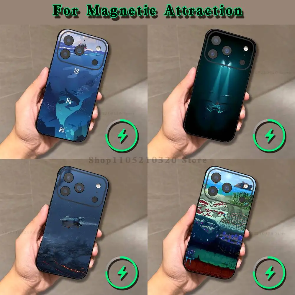 

B-Below Zero S-Subnauticas Phone Case For iPhone 17,16,15,14,13,12,11,Pro,Max,Plus,E,Air,Mini Magnetic Magsafe Frosted
