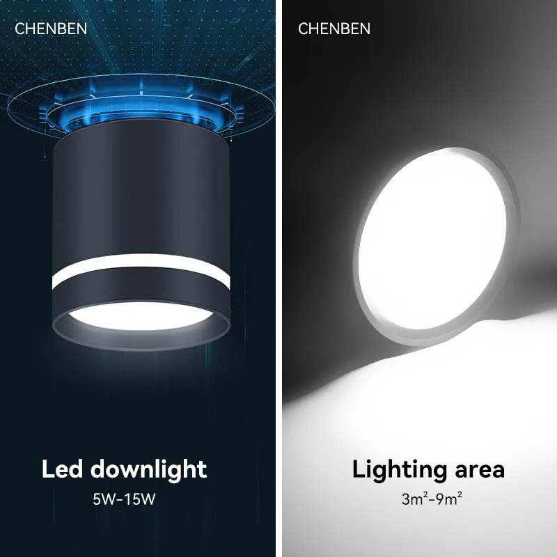 Spotlights Led Ceiling Spots Led light Surface Mounted Down Ceiling Lamp 220V 5/10/15W Led Spotlight Decoration Bedroom Hallway