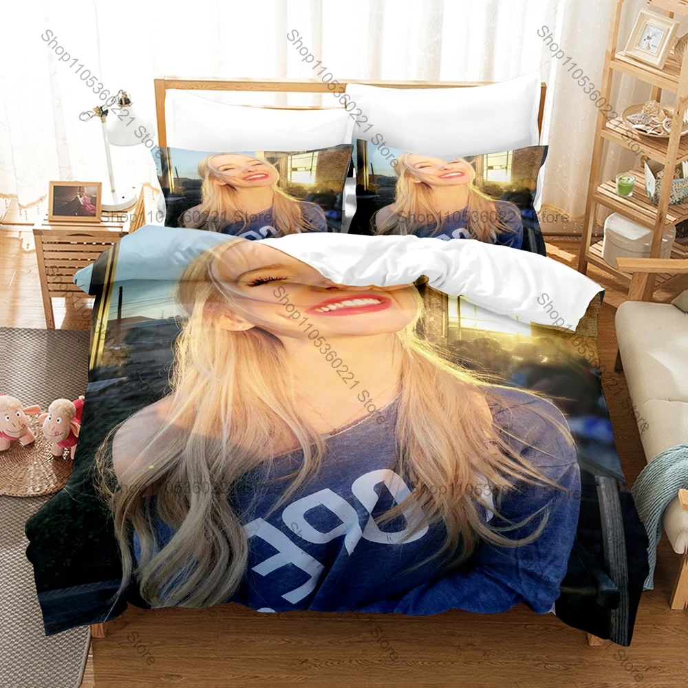 Dove Cameron Too Much 3PCS Bedding Set Duvet Cover And Two Pillowcases Microfiber 3D Printed Singer Bed Linens Home Decor