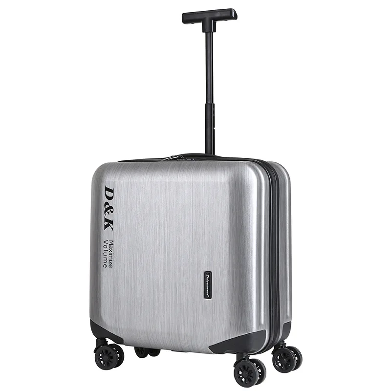 18 pollici viaggio rotolamento bagaglio a mano Trolley Mini cabina valigia su ruota TSA Lock Boarding Case Valise per uomo spedizione gratuita