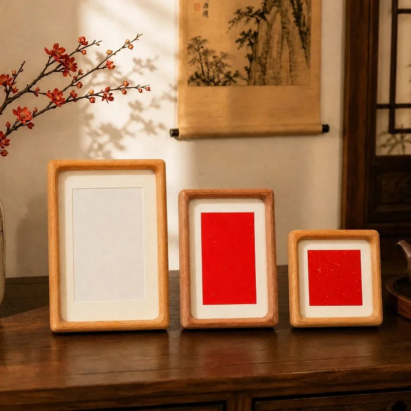 Premium Solid Wood Photo Frame Modern Family Display Picture Frame for Artwork and Home Decor Elegant Wall and Tabletop Frame