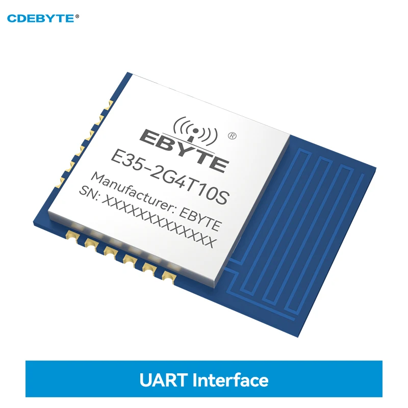 TLSR8208 2.4G Serial Port Transparent Transmission Module CDEBYTE E35-2G4T10S Low Power Long Distance Air Rate 250K-2M UART  PCB