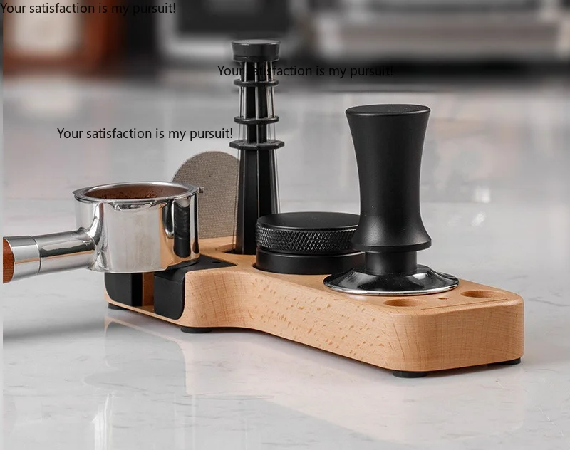 for Beech Coffee Tamper Holder Fit Portafilter Distributor Coffee Bar Accessory