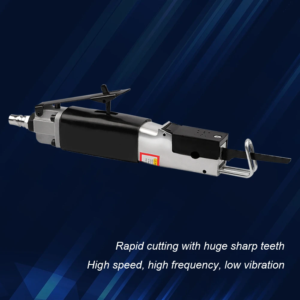 Pneumatic Reciprocating Saw Aluminum Alloy Pneumatic File Strong Power Hacksaw Cutting Tool Straight and Scroll Cut Cut Off Tool