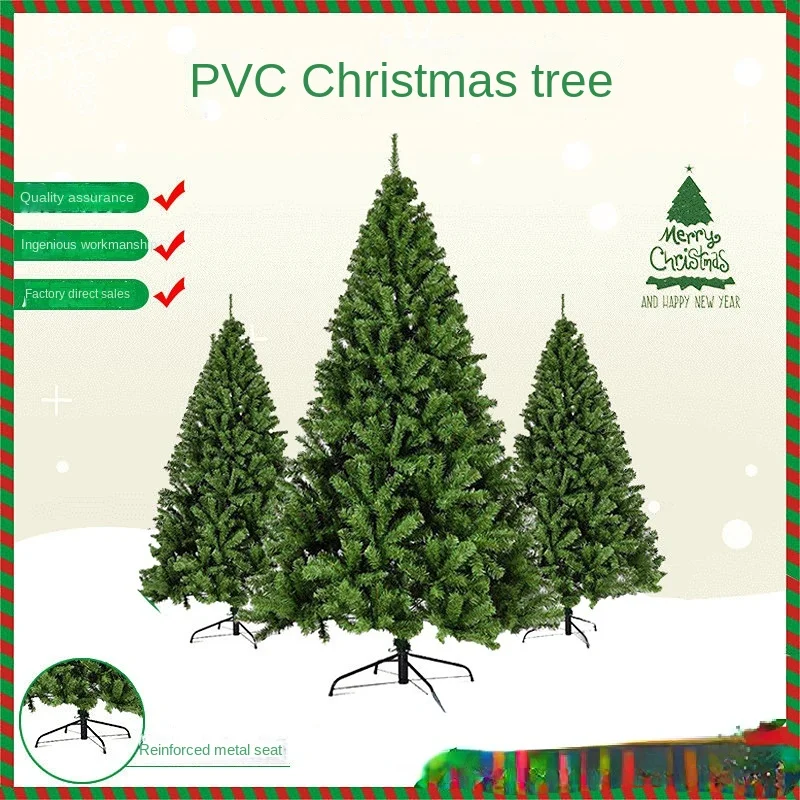 

2.1m Christmas Tree with 800 Tips Folding Stable Metal Stand Fast Assemble Flame Retardant PVC Green Artificial Christmas Fir