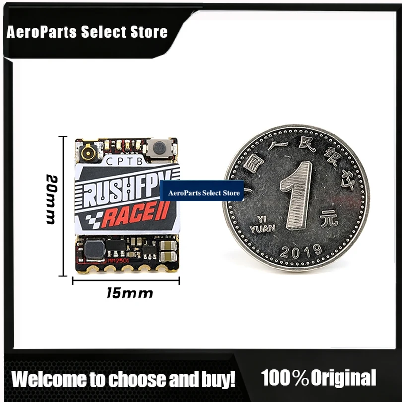 APartsRUSHFPV RUSH Tank II Ultimate VTX 5.8G 48CH RaceBand Pitmode 25mW 200mW 500mW 800mW Adjustable FPV VTX 2-8S for RC Racing