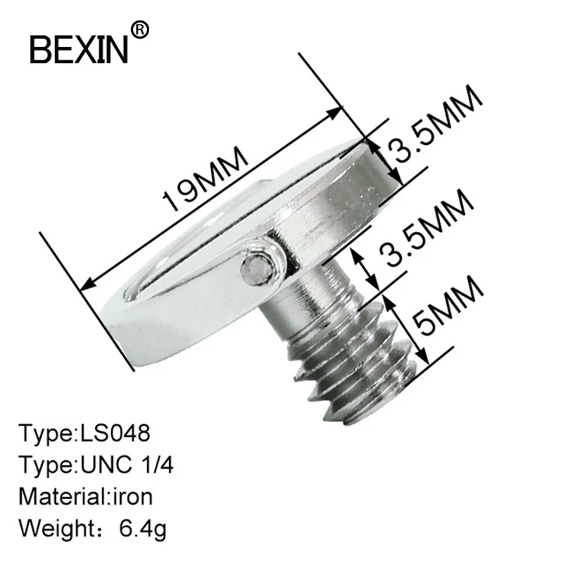 1/4 Quick release screw set Folding D-Ring screw set for SLR camera photography tripod monopod quick release plate