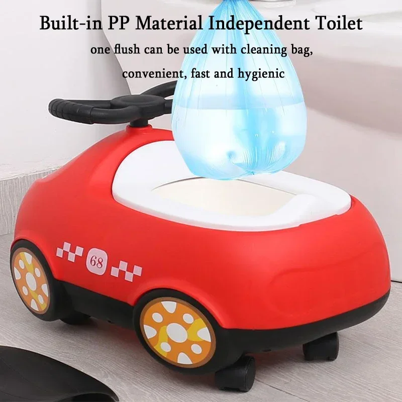 Toilette per bambini Cartoon Car Toilet lavabo portatile vasino vasino per uso domestico neonati maschi e femmine padella orinatoio vasino per