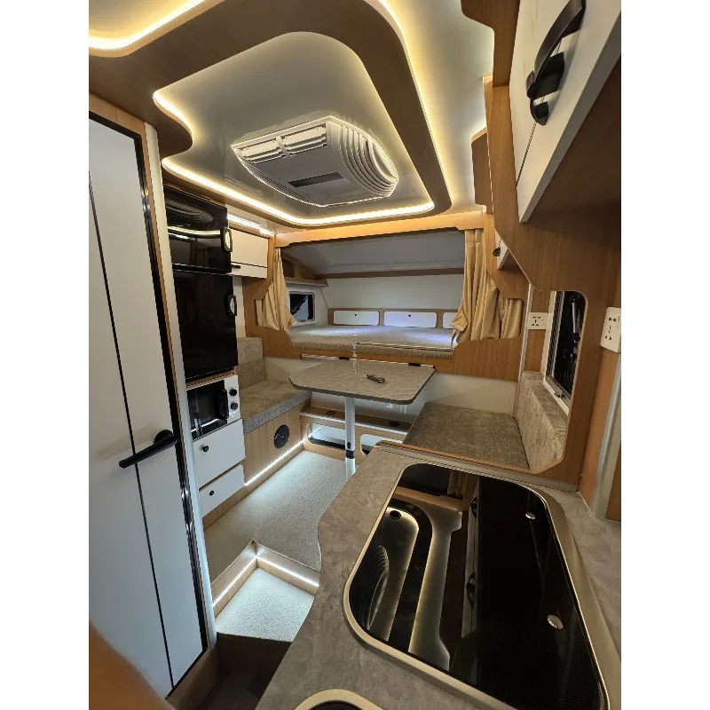 Custom Built 4x4 Off Road Slide In RV Camper Waterproof With Integrated LED Lights
